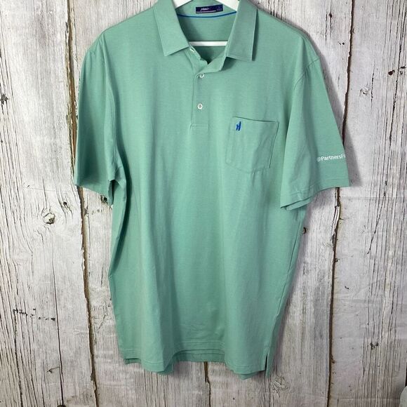 johnnie-O Other - Johnnie O The Original Stretch Jersey Polo in Pistachio Green Size Large F
